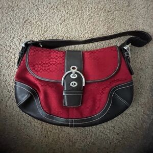 Coach red bag